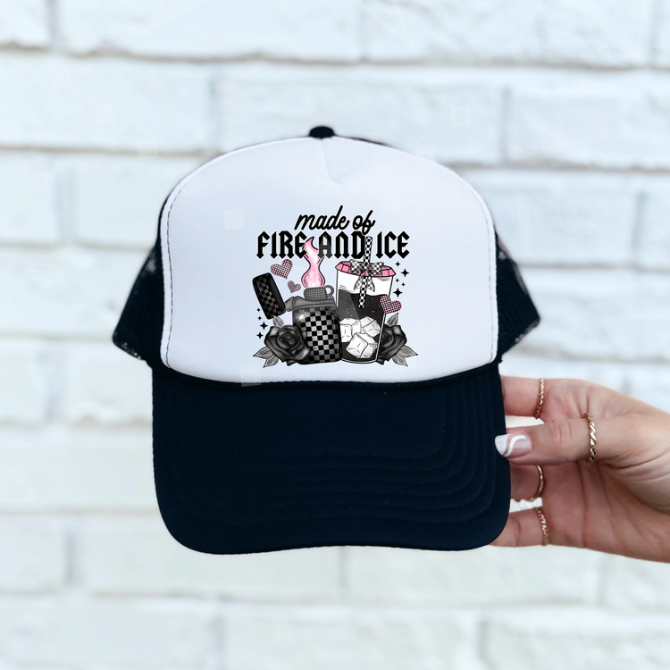 Made of Fire and Ice Foam Trucker Hat