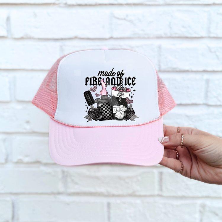 Made of Fire and Ice Foam Trucker Hat
