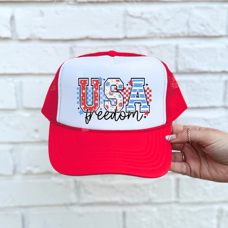 USA Freedom Foam Trucker Hat