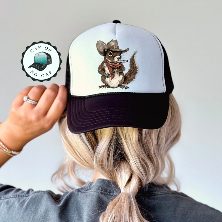 Country Squirrel Foam Trucker Hat