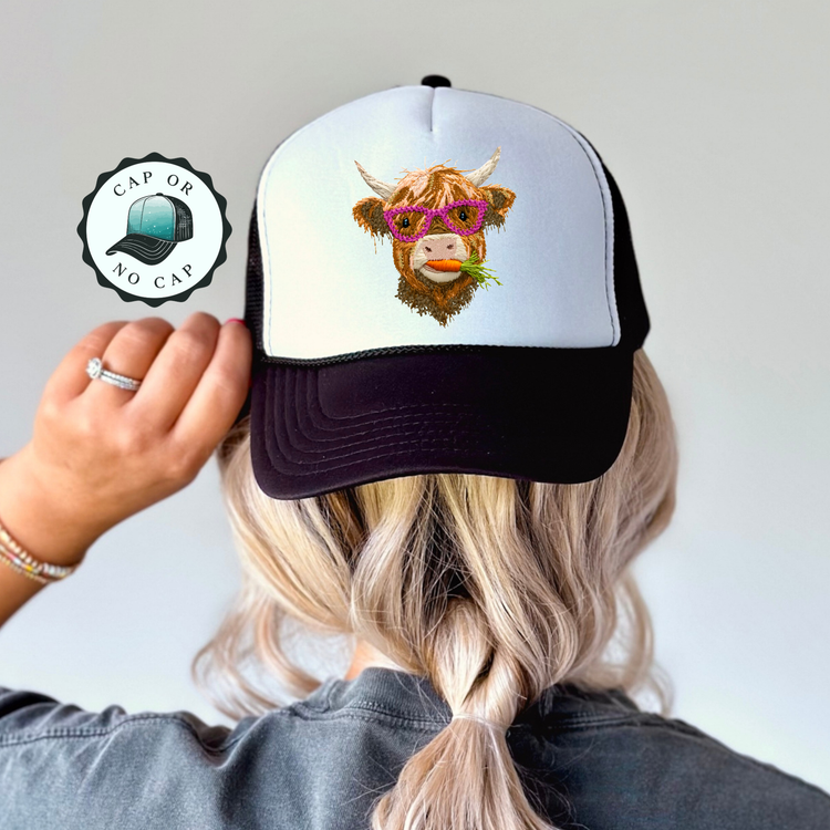 Carrot Farming Cow Foam Trucker Hat