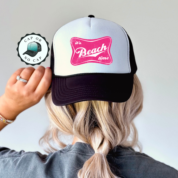 It's Beach Time Foam Trucker Hat