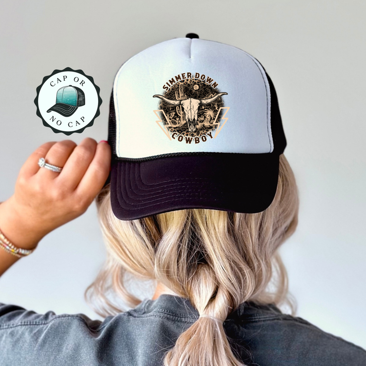 Simmer Down Cowboy Foam Trucker Hat