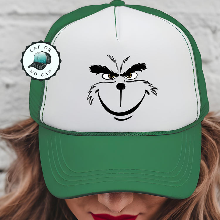 Green Face Foam Trucker Hat