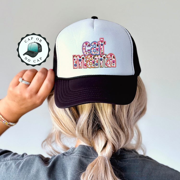 Cat Mama Foam Trucker Hat