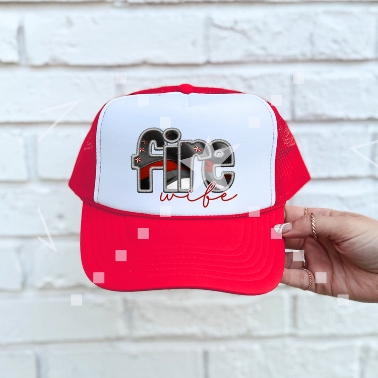 Fire Wife Foam Trucker Hat