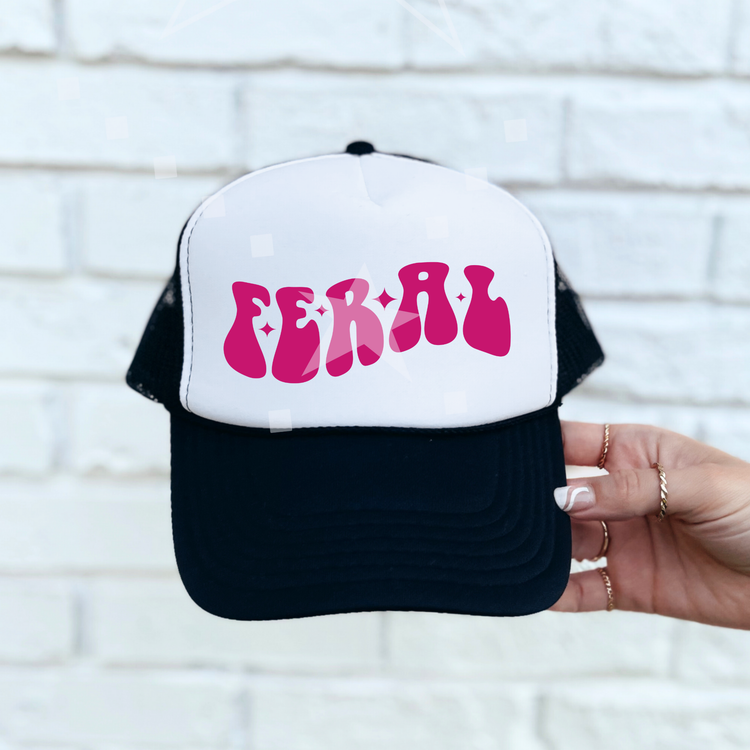 Feral Pink Foam Trucker Hat