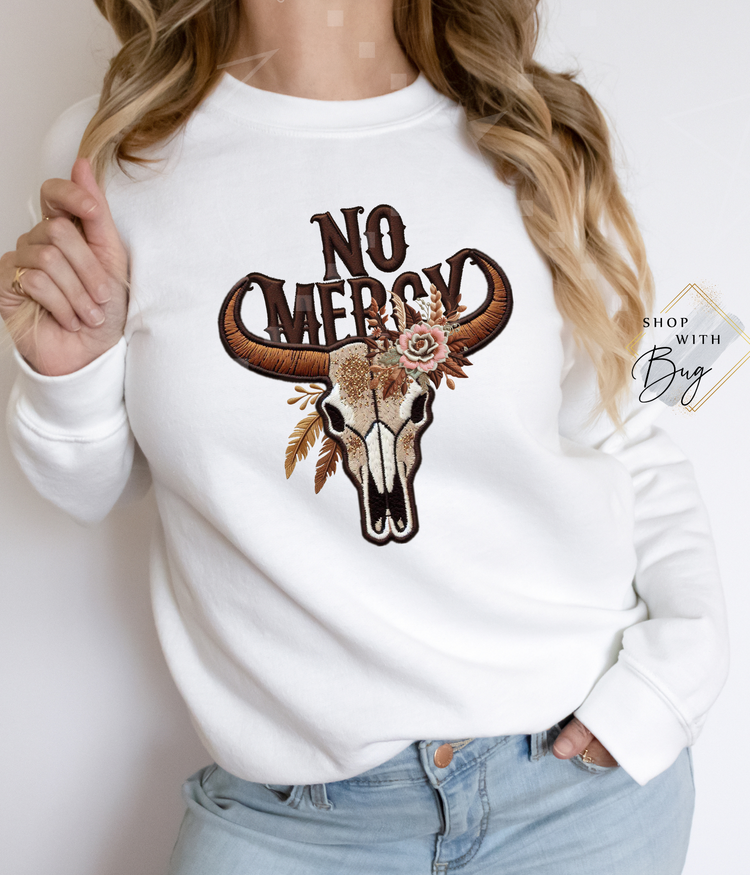 No Mercy Country Crewneck Sweater or Hoodie