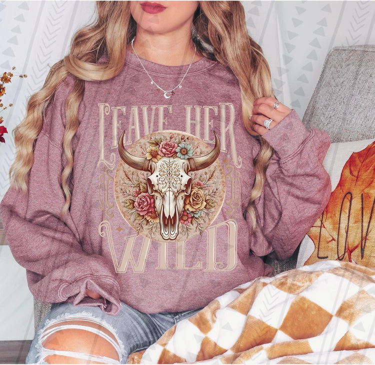 Leave Her Wild Crewneck Sweater
