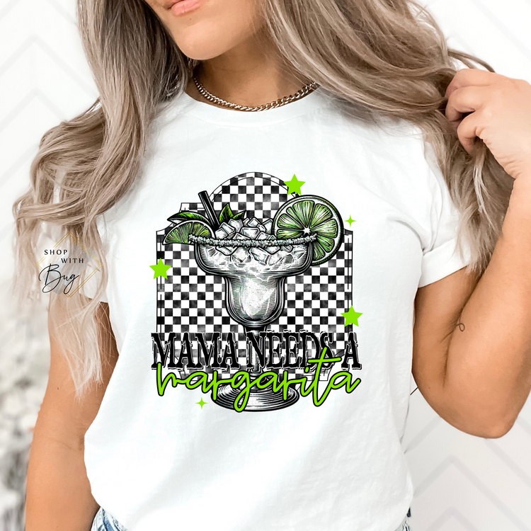 Mom Needs A Margarita Adult Shirt