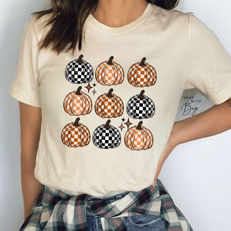 Retro Pumpkins Short Sleeve Shirt