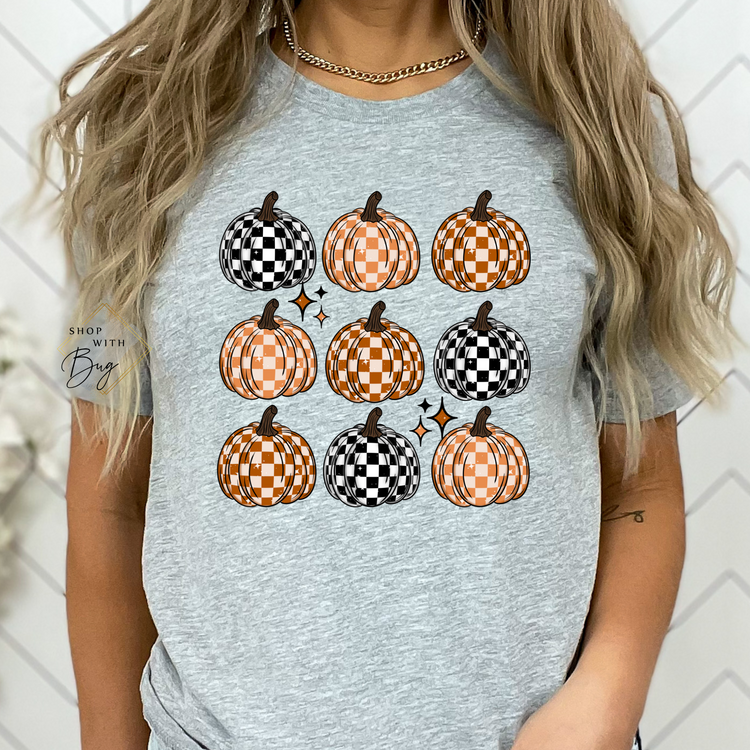 Retro Pumpkins Short Sleeve Shirt