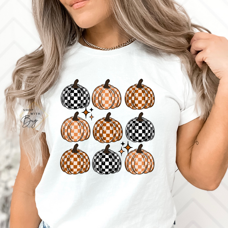 Retro Pumpkins Short Sleeve Shirt