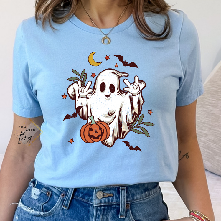 Peace Boy Ghost Short Sleeve Shirt