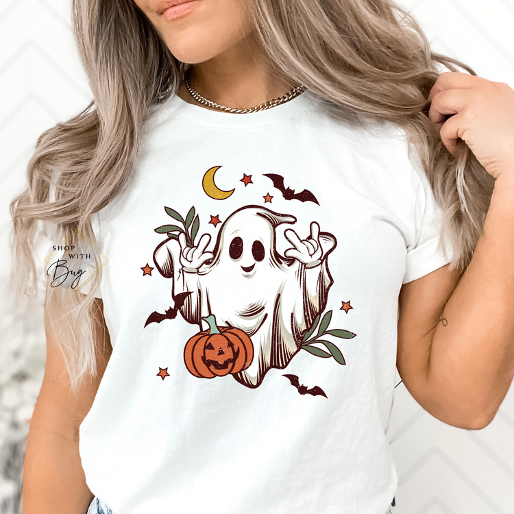 Peace Boy Ghost Short Sleeve Shirt