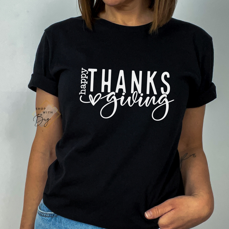 Happy Thanksgiving Short Sleeve Shirt