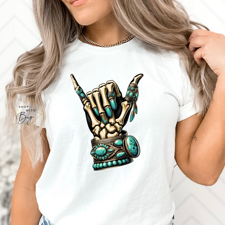 Hang Ten Skull Hand Shirt