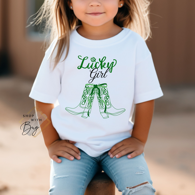 Lucky Girl Country Kids Unisex shirt