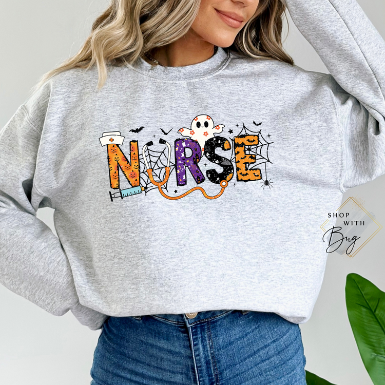 Halloween Nurse Adult Unisex T-Shirt/Sweater