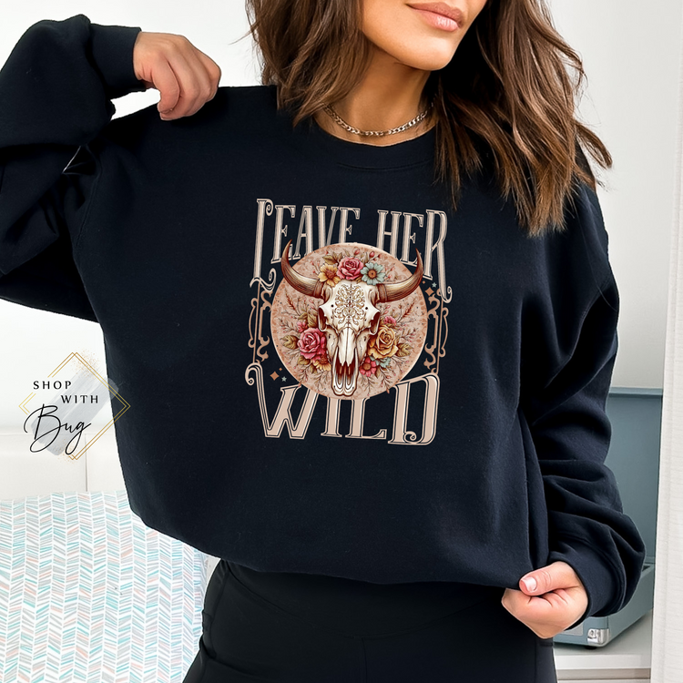 Leave Her Wild Crewneck Sweater