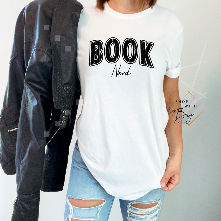 Book Nerd Adult Unisex T-Shirt/Sweater