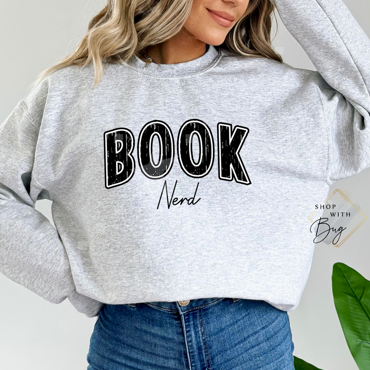 Book Nerd Adult Unisex T-Shirt/Sweater