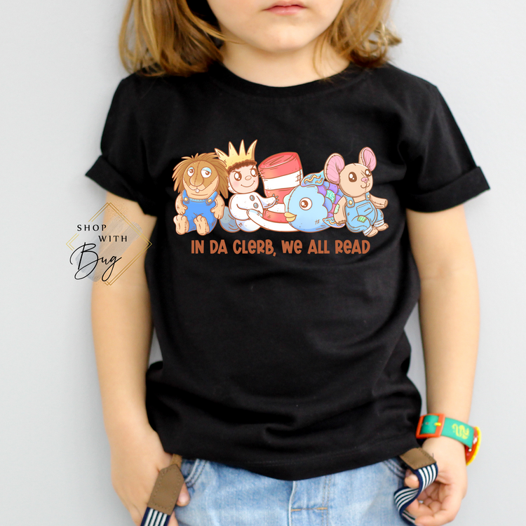 In Da Clerb We all read Kids Unisex Shirt