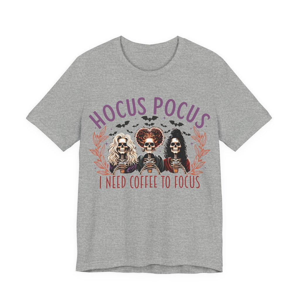 Pocus I need Coffee to Focus Halloween T-Shirt