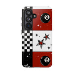 Retro Checkered Red Phone Case, Punk tough case Case, Cute stars Phone Cover