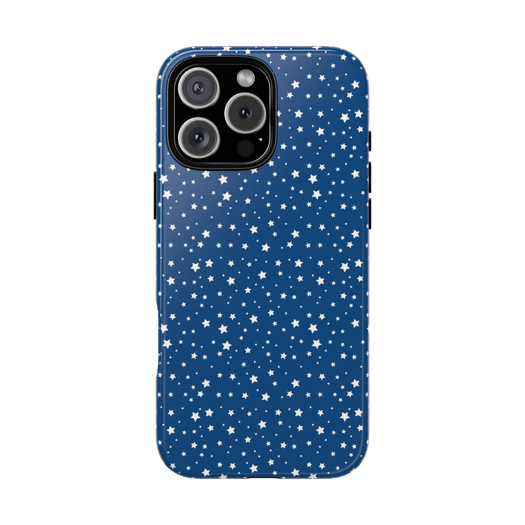 Blue Stars Themed Phone Case, Blue tough case Case, Cute Stars Phone Cover