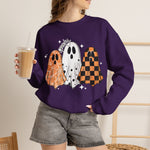High Quality spooky ghost Crew neck Sweatshirt