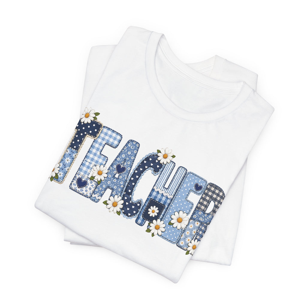 Teacher Vintage Patches  Unisex T-Shirt