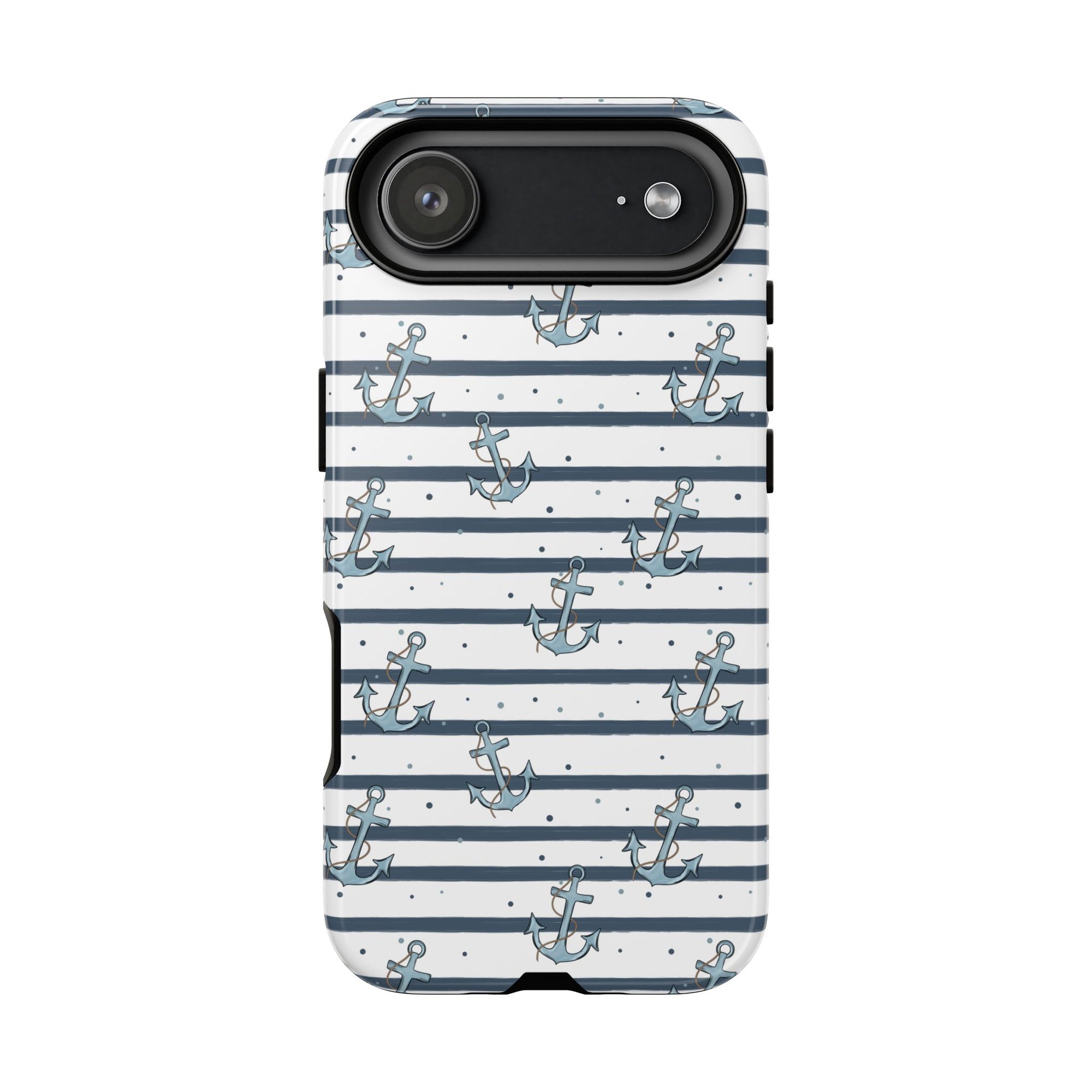 Anchor Striped Themed Phone Case, Navy tough case Case, Cute ocean Phone Cover