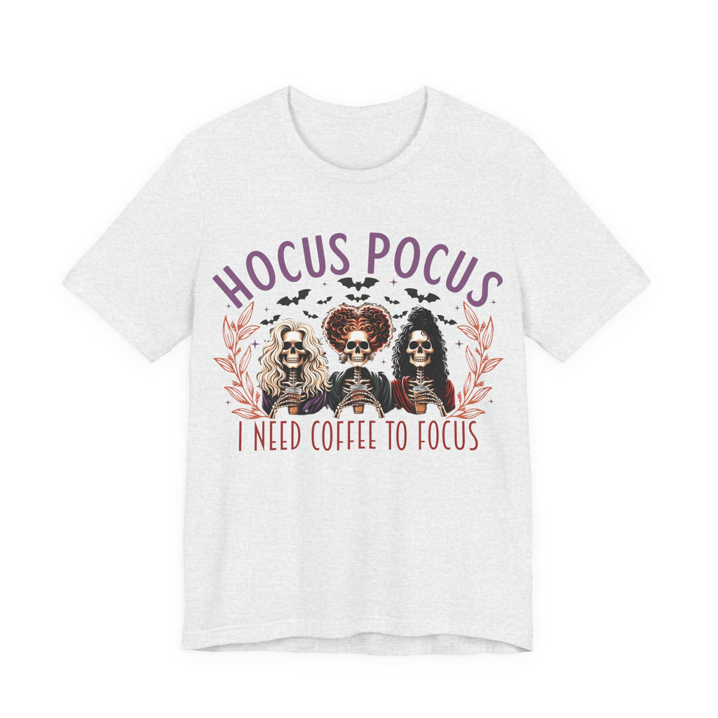 Pocus I need Coffee to Focus Halloween T-Shirt