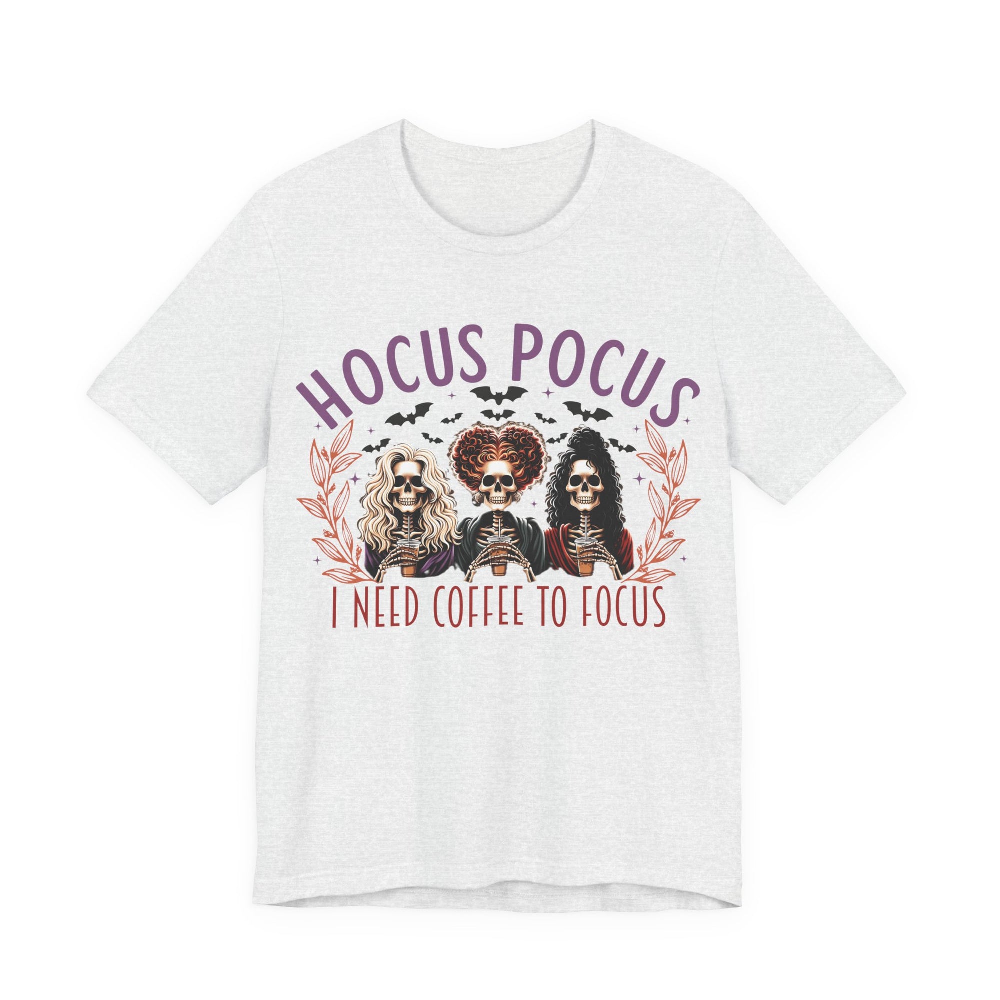 Pocus I need Coffee to Focus Halloween T-Shirt