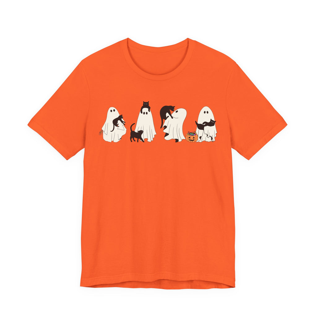 Ghost Cat Shirt, Ghost Holding Cat Shirt, Fall Graphic Tee