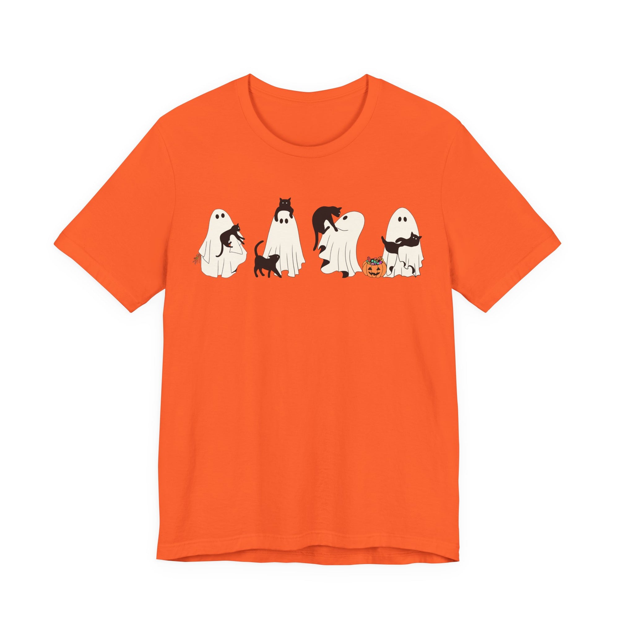 Ghost Cat Shirt, Ghost Holding Cat Shirt, Fall Graphic Tee