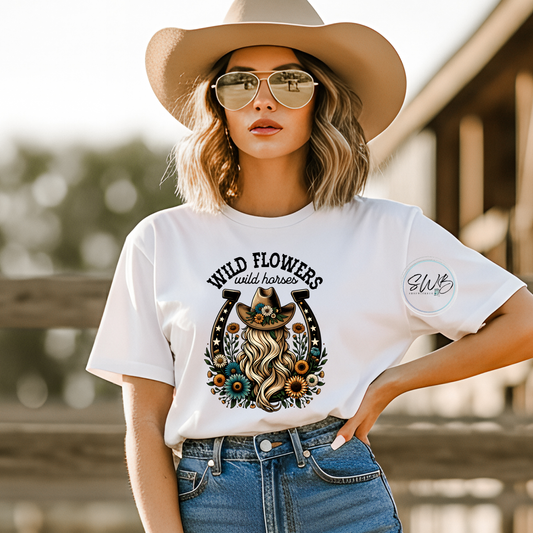 Wild Flowers Comfort Colors Adult Tee