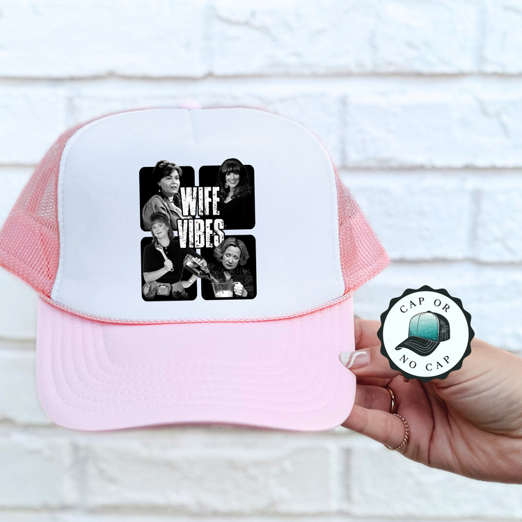 Mom Vibes Foam Trucker Hat