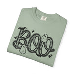 BOO Lace Halloween T-Shirt Comfort Color For Women