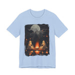 Ghost Reading  While Camping Womens T-Shirt