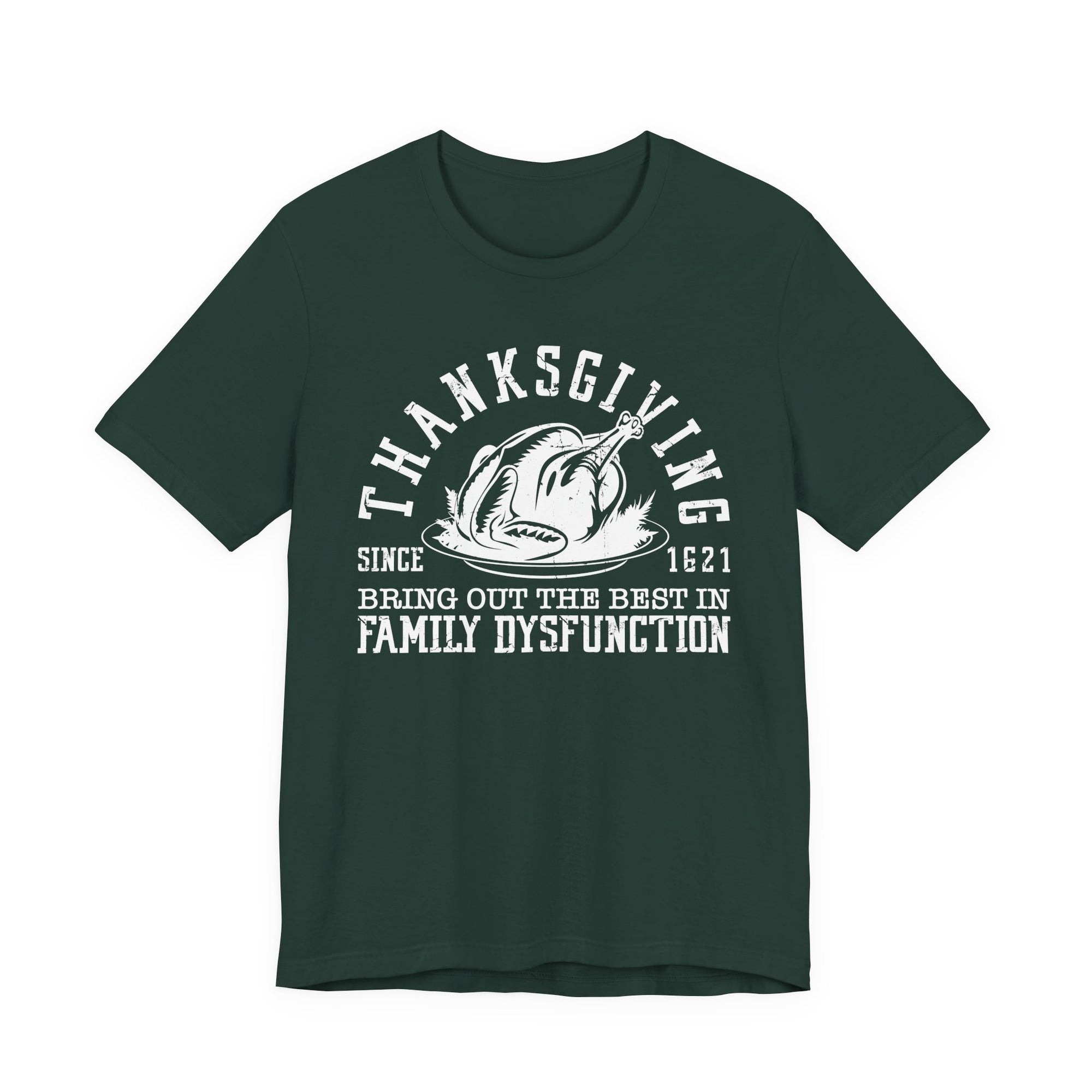 Thanksgiving Bring out the Best in Family Dysfunction Halloween Womens T-Shirt