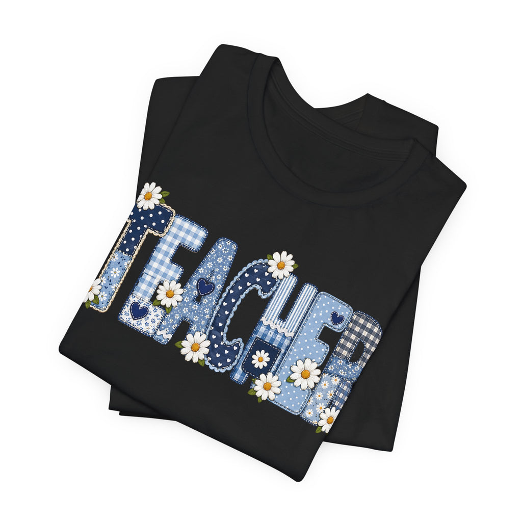 Teacher Vintage Patches  Unisex T-Shirt