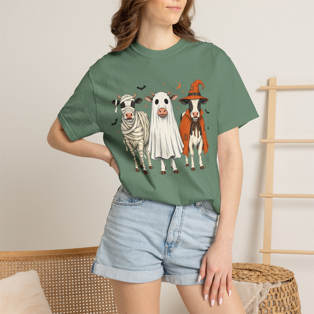 Cow Halloween Comfort Colors T-shirt For Women