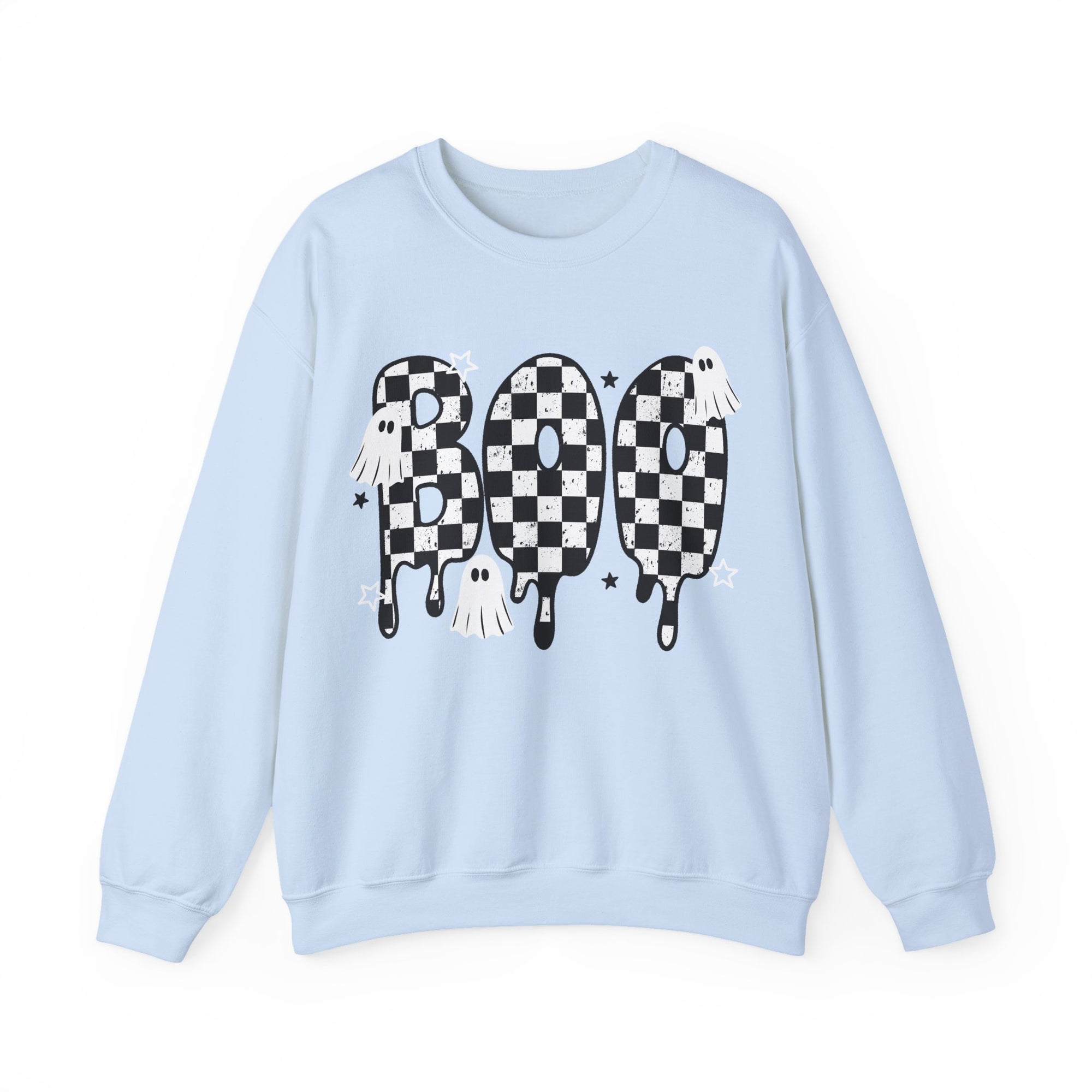 Boo Sweatshirt, Trendy Halloween Sweater, Spooky Season Sweater, Fall Vibes, Cute Ghost Sweatshirt, Stars Ghost