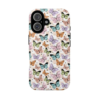 Spring  Butterfly Phone Case, Floral Cottagecore tough case Case, Cute Nature Phone Cover