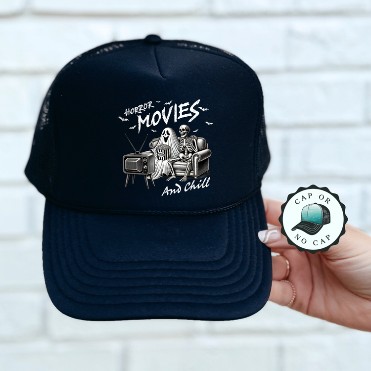 Horror Movies and Chill Foam Trucker Hat