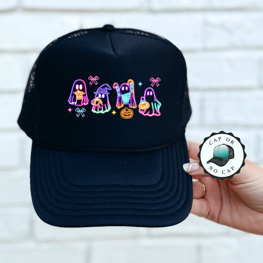 Neon Halloween Foam Trucker Hat