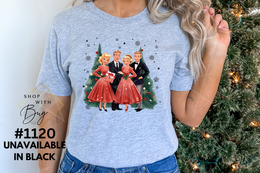 White Christmas Adult Shirt