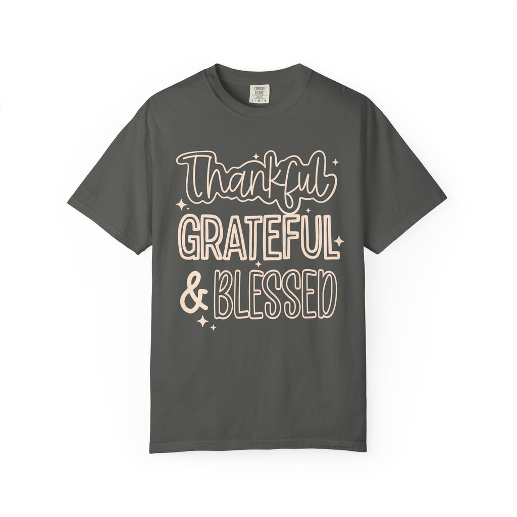 Thankful, Grateful, Blessed T-Shirt Comfort Color For Women